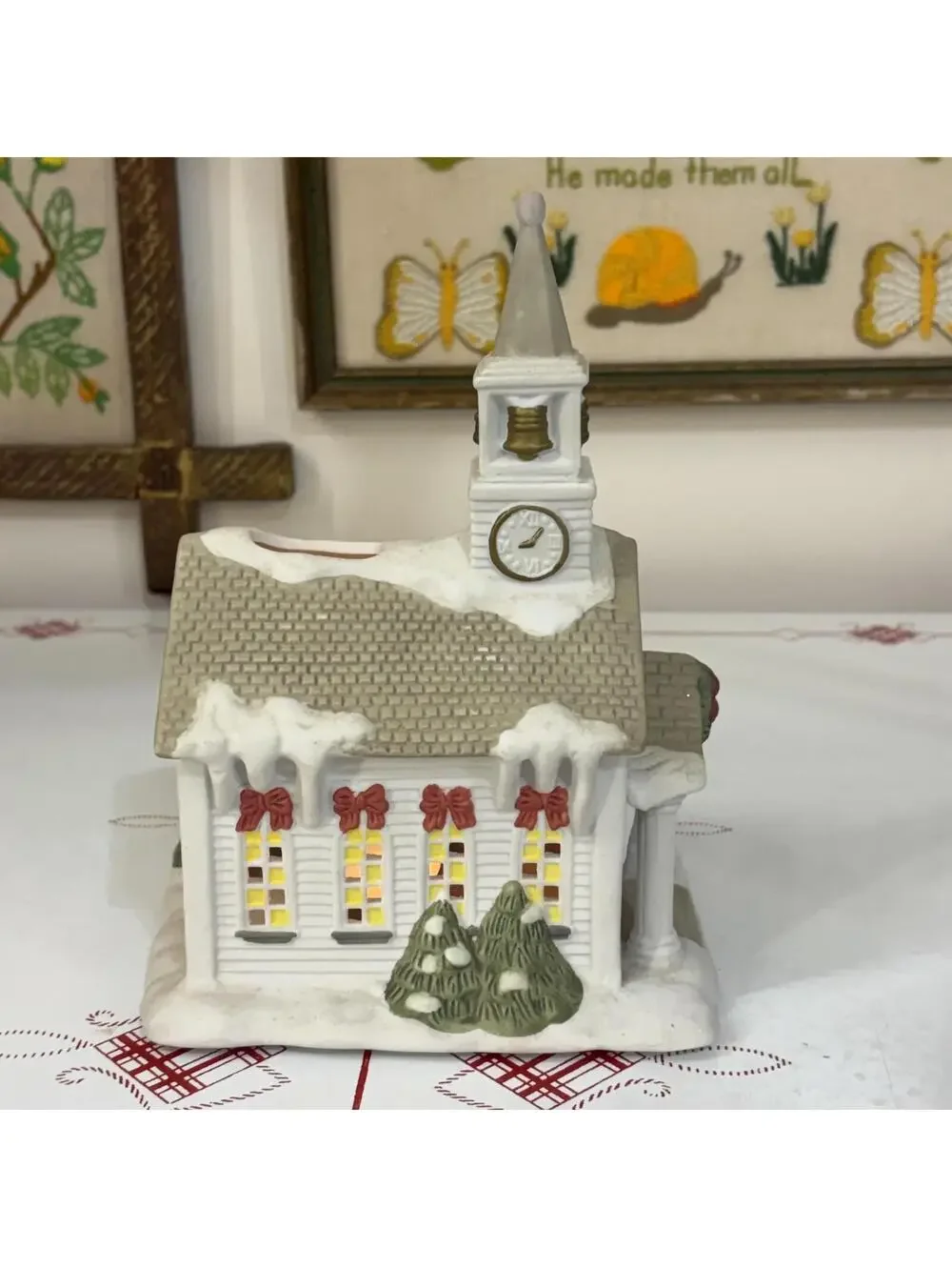 Porcelain church partylite vintage 1995 - Picture 6 of 7